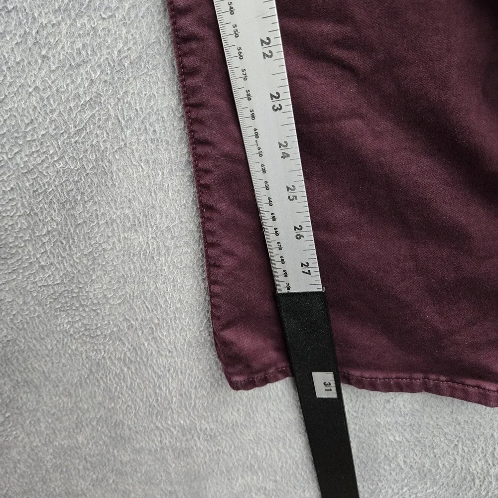 Banana Republic Men Jeans 38X32 Burgundy Denim Travel Jean‎ Slim 31